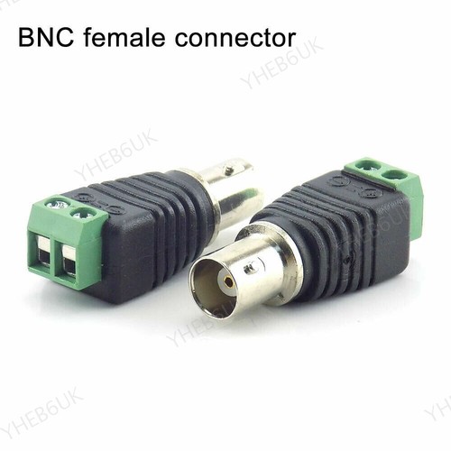5/10X BNC DC Male female Connector Adapter for Camera CCTV Video Balun Cable - Picture 5 of 14