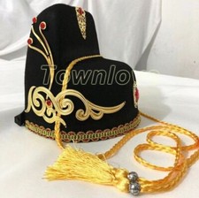 Chinese Ancient Hanfu Hat Men Ming Dynasty Official Black Gauze Hat Headdress