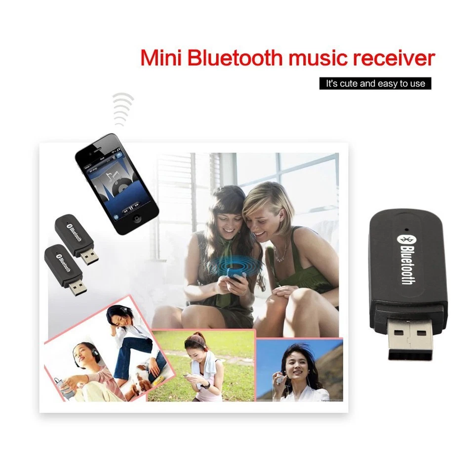 USB Music Stereo Wireless Audio Transmit Receiver Adapter for Home Car Speaker - Image 4 of 4