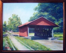 16 x 20 - Metamora Aqueduct - Jim Barton - Acrylic on stretched Canvas