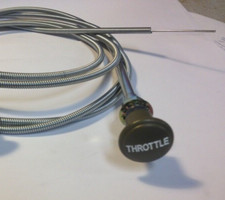 Engraved Choke Cable Assembly Willys Mb Ford Gpw Wwii Jeep. Olive Drab Knob