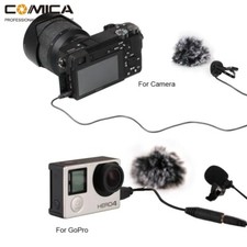 Comica CVM-V01GP Clip-on Condenser Lavalier Lapel Microphone for Gopro Camera