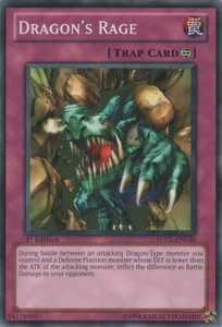 Dragon's Rage - SDDL-EN036 - Common - 1st Edition x3 - Near Mint