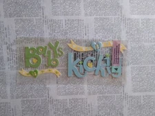 RARE Jolee's Boutique "Baby's Kicking" Title Wave Stickers See Description 