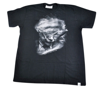 Vintage Albert Einstein Made in USA Black Scientist Soft Shirt Size X-Large