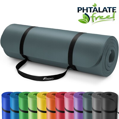 Yogamatte Fitnessmatte Gymnastikmatte Pilates Sportmatte Bodenmatte PHTHALATFREI