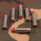 357 MAGNUM SNAP CAPS  SET OF 6, NICKEL AND RED, REAL 125gr WEIGHT!!!