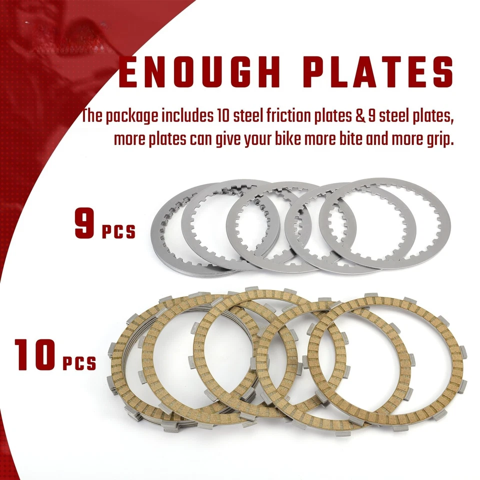 Placas de fricción de embrague de doble leva 99-17 para Road Glide Street Glide Softail Dyna Foto 4 de 4