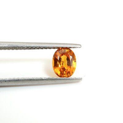 1.05 Ct Vibrant Yellow Sapphire Oval Cut Heated Gemstone from Thailand