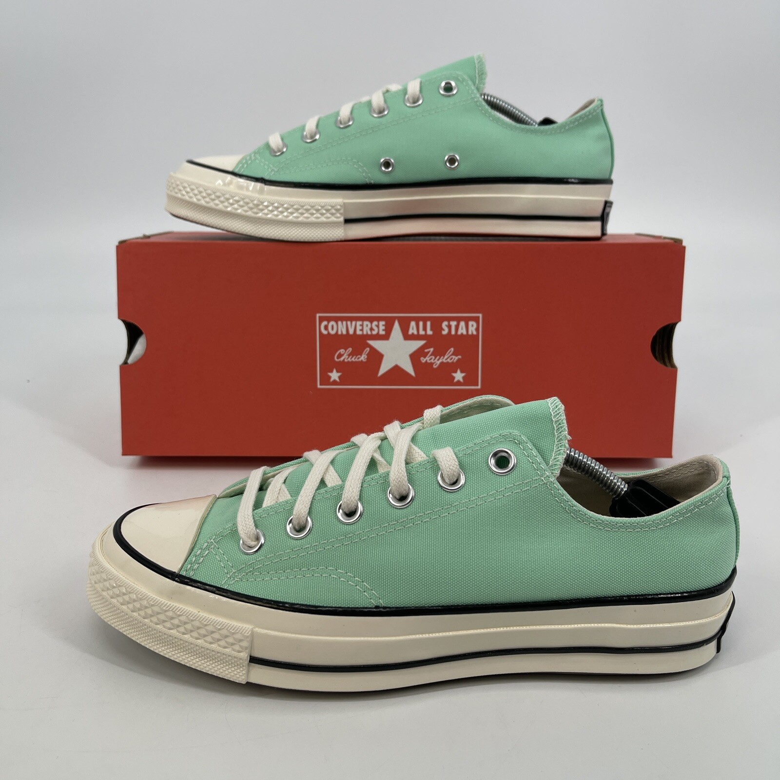 CONVERSE Chuck 70 OX Low Top Sneaker Vintage Prism Green/Egret/Black Womens  11.5 | eBay
