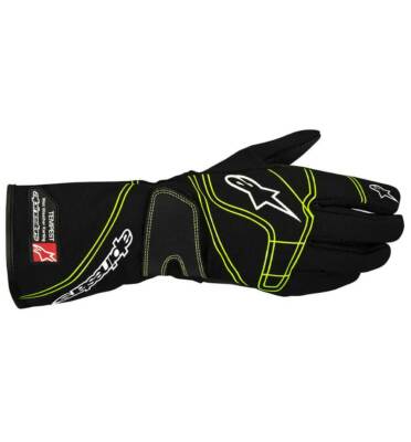 Alpinestars Tempest V2 Waterproof Kart Glove - Black/Fluo Green - All Sizes