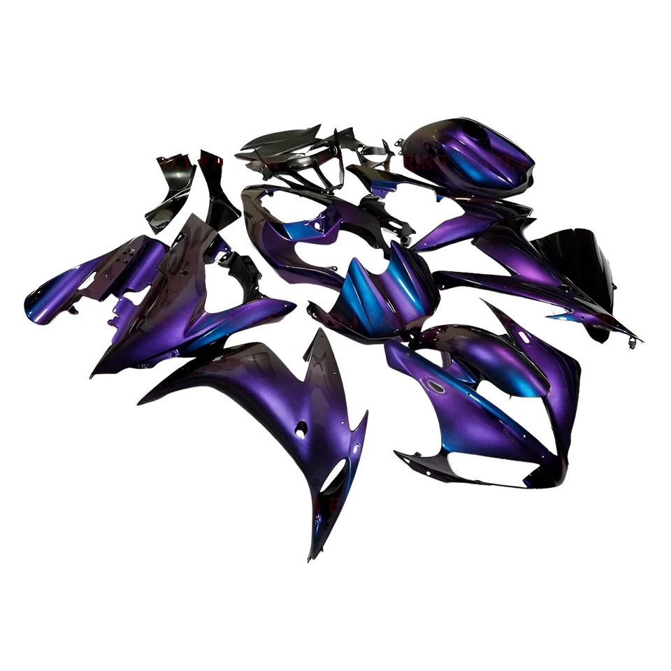 Chameleon Blue Purple Fairing Kit + Tank For Yamaha YZF R1 2004 05 2006 Bodywork - Image 2 of 4