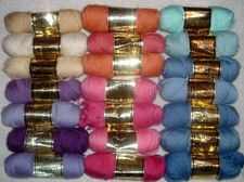 Vintage Paternayan Wool 3ply Persian Yarn Lot of 21, Forty Yard Skeins