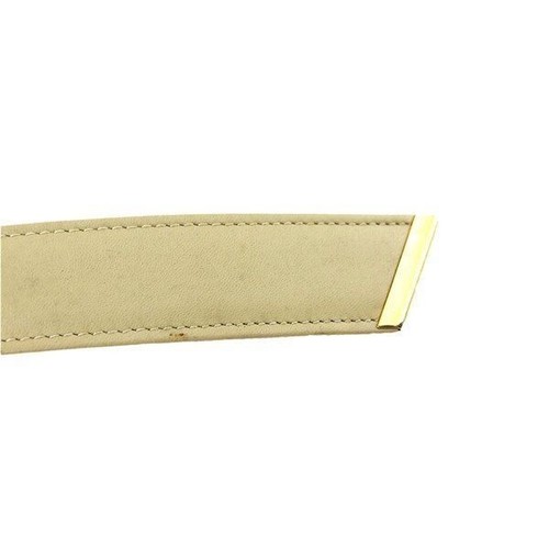 Cintura DIOR 65 26 misura beige oro fibbia logo USATA 202505M - Foto 9 di 9