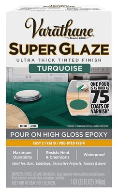 Varathane 369293 Super Glaze Pour-On High 1 Count (Pack of 1), Turquoise