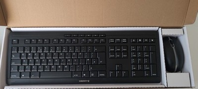 Cherry Wireless Keyboard Stream Desktop Recharge QWERTY UK Layout OPEN BOX