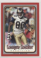 2001 Score League Leader Scorecard 253/540 Isaac Bruce #253 HOF 02v3
