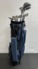 Full Set Golf Clubs Pro Select Bag Northwestern Irons & Woods, Putter Rain Cover