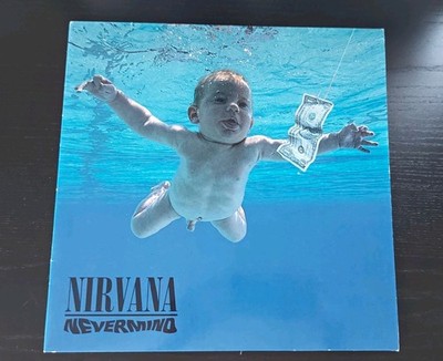 Nirvana Nevermind LP 1991 Original German 1st Press Misprint Bass Clef VG +