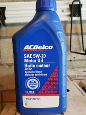 ACDelco Synthetic Blend Engine Motor Oil 5W-20 API SP, 19419788, 6QT 39.99 per gallon