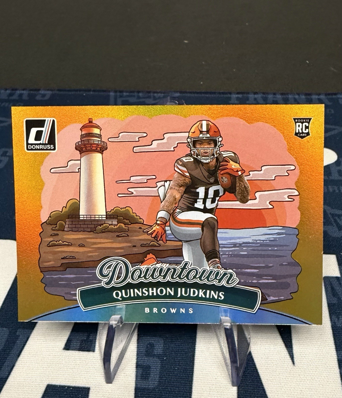 2025 DONRUSS #17 QUINSHON JUDKINS RC Rookie DOWNTOWN GOLD! 5/10! SSP! Mint!