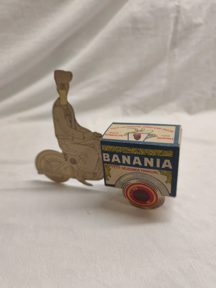 Rare Banania Triporteur Carton Pub De Banania old Ancien Original No Copie - Photo 3/4