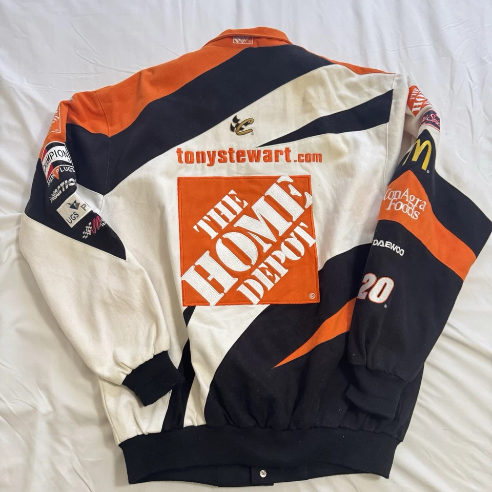 Chase Authentics Drivers Line The Home Depot Tony Stewart Coat Sz M NASCAR - Image 4 of 4