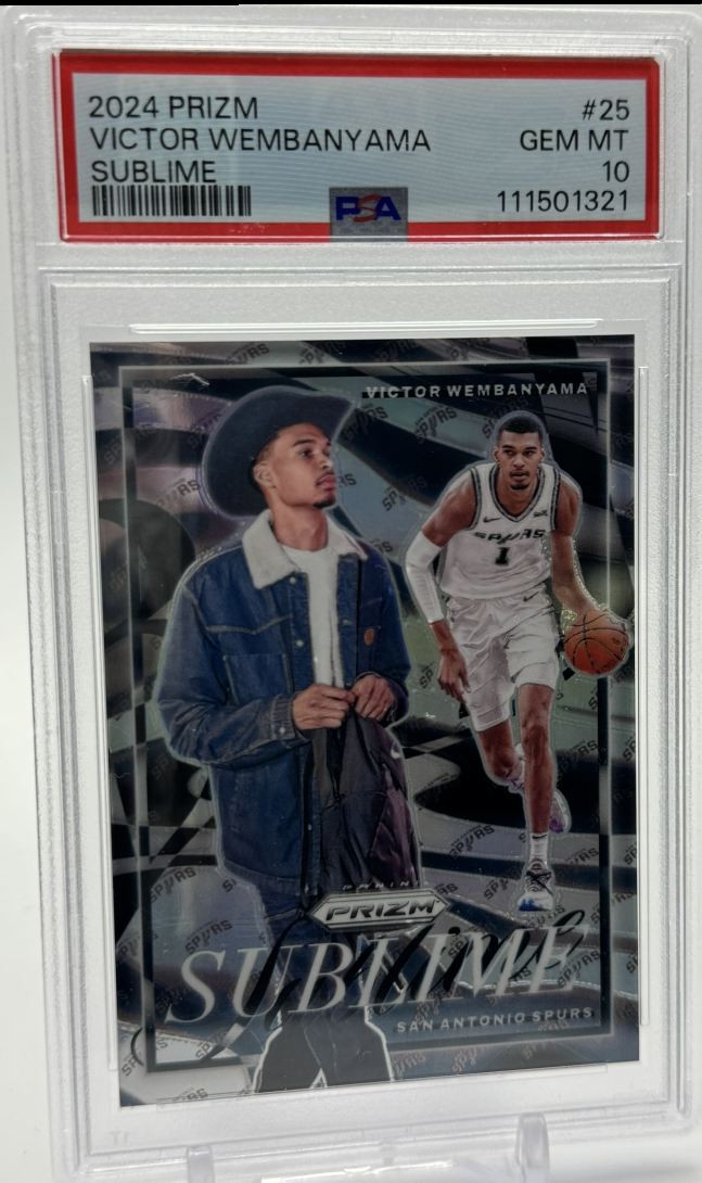 2024-25 Panini Prizm Sublime Victor Wembanyama PSA 10 San Antonio Spurs #25