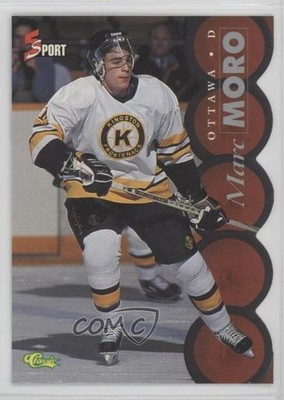 1995 Classic 5 Sport Silver Die-Cut Marc Moro #140 6e9