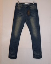 VGB Vintage Genes Black Slim Fit Comfort French Terry Denim Jeans Men's W32x32L