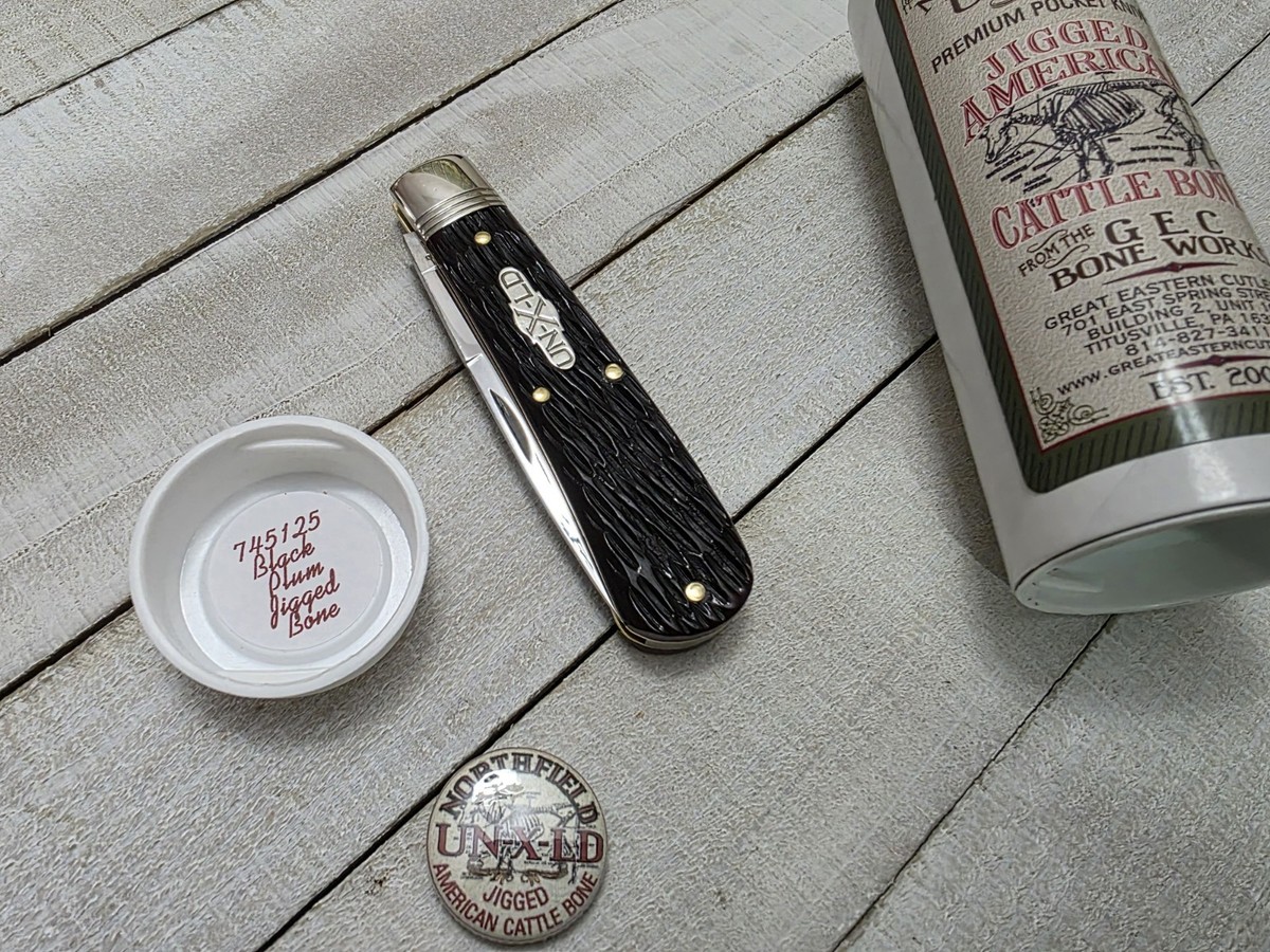 GEC Great Eastern Cutlery Northfield #74 Mustang 745125 Black Plum