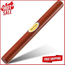 Premium Sapele Wood Rolling Pin Non Stick Easy Clean Kitchen Baking Tool New