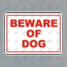 Beware of Dog Safety Sign Essential Warning Sticker for Home, Office, 569910