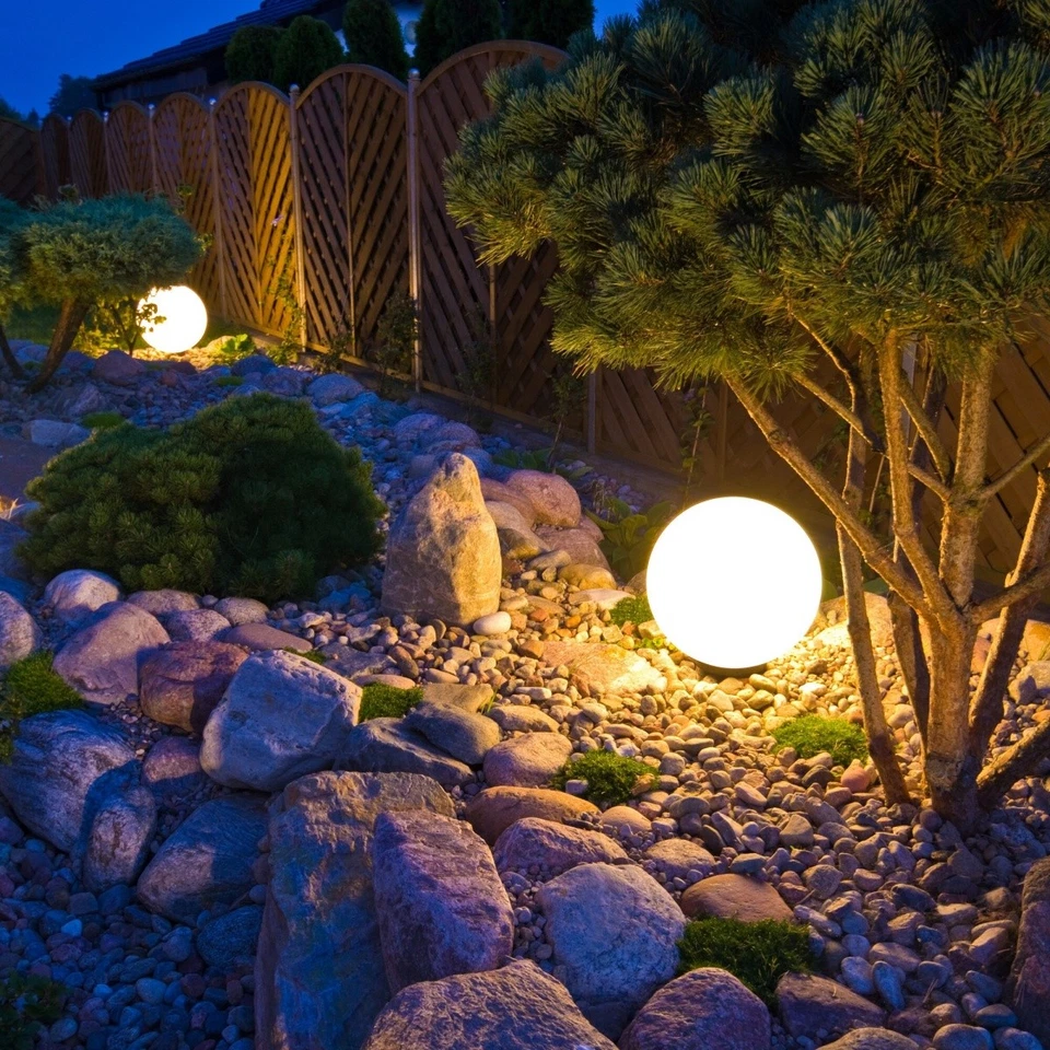 MeLiTec Solarlampe - Gartenlampe mit Farbwechsel - USB für Indoor, Solar-Kugel - Bild 2 von 4