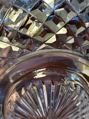 WATERFORD CRYSTAL Master Cutter Heritage Oval Display Centerpiece Bowl IRELAND - Picture 11 of 12