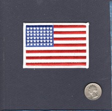 48 STAR US 2.5 x 3.5 United States Flag WW2 KOREA NAVY USMC USAF Squadron Patch
