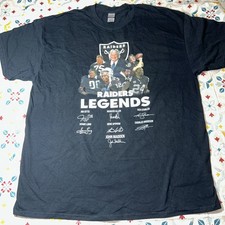 Oakland Raiders Legends Name Signature Shirt Excellent Condition Never Worn Xl