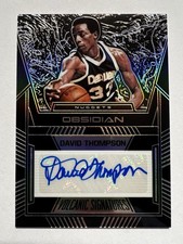 2019-20 Panini Obsidian David Thompson Auto /99 #VS-DTH Volcanic Signatures