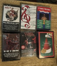 Vintage 90 s Country Christmas Cassette Tape Lot 6 -Various Years/Artists