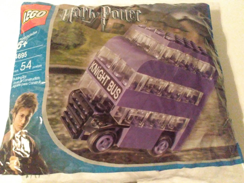 Vtg 3qty LEGO Harry Potter Knight Bus # 4695 In Polybags New Sealed Package - Image 3 of 4