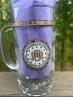 Vintage Federal Bureau of Investigation (FBI) Glass Beer Mug / Finger Print Logo