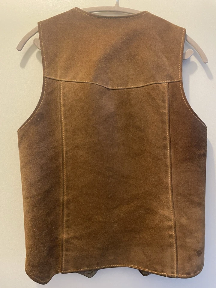 Vintage Schott Rancher Suede Vest S/M - Image 3 of 4