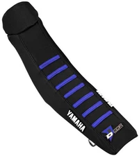 Dcor Factory Reinforced Seat Cover - Black/Black/Blue Motorcycle 30-50-470