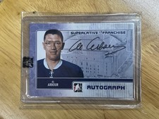 2008-09 ITG Superlative Franchise Auto Blue Al Arbour #A-AA2 Auto HOF