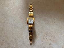 Orologio Vintage da Donna Festina Quartz con Cassa Quadrata Dorata