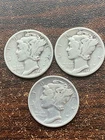 1944 p/d/s mercury silver dime a very fine coin . pluse a surprise