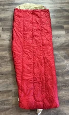 Vintage Slumberjack Mummy Sleeping Bag With Bag Camping Hike Backpacking