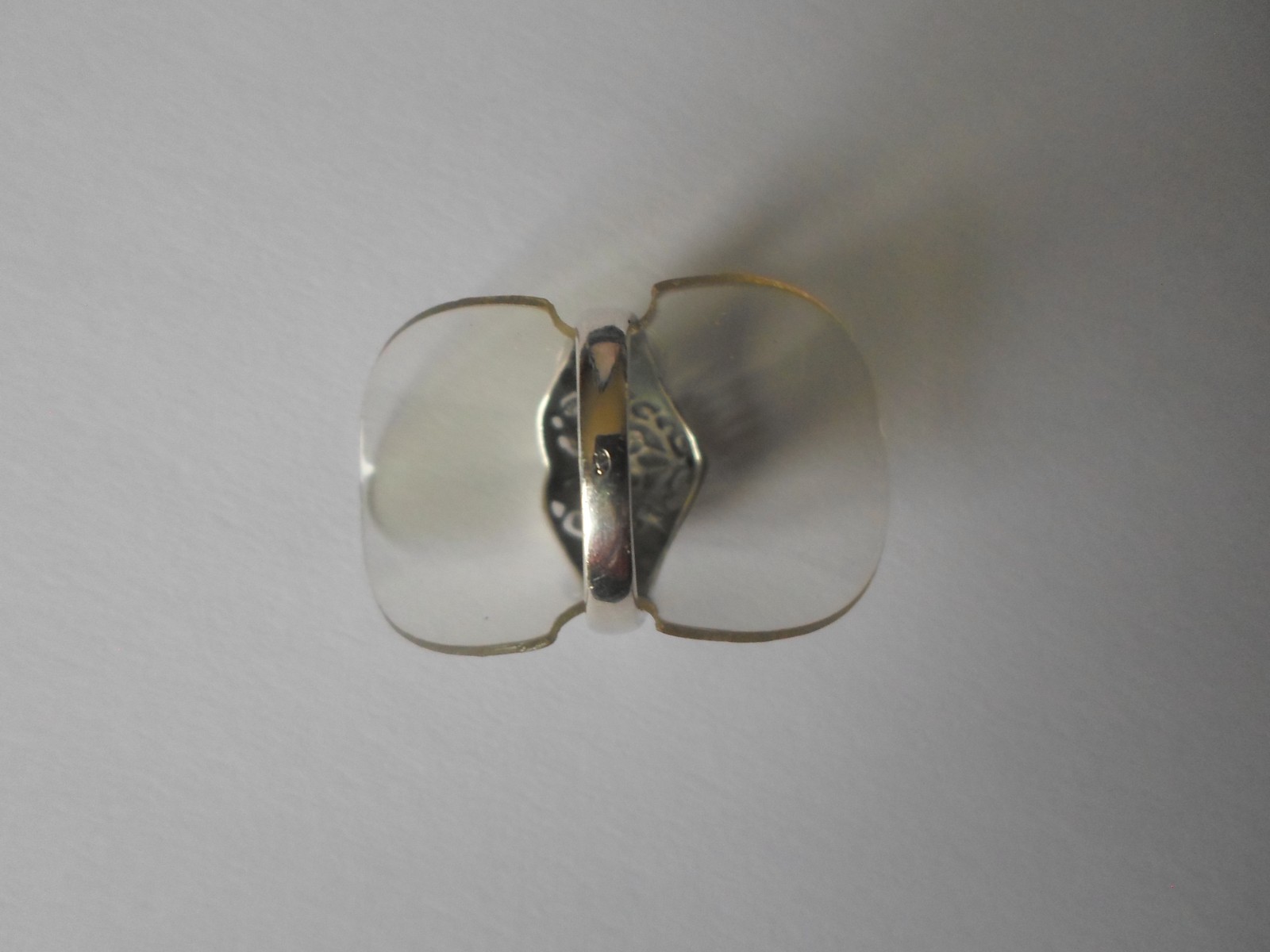 solid silver ring, openwork dome, heart, size 54 - image 5