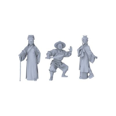 LYTR120093 1/120 Unpainted 3D Printed Model, Doll for Scene Matching 1set
