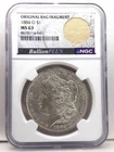 1884 O Morgan Silver Dollar NGC MS 63 8678114-041 Original Bag Fragment